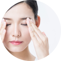 Those with uneven skin texture around the eyes